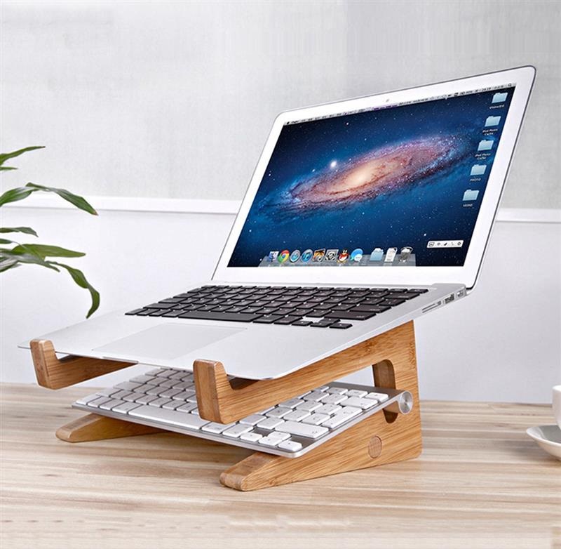 Houten laptopstandaard Kadotopper